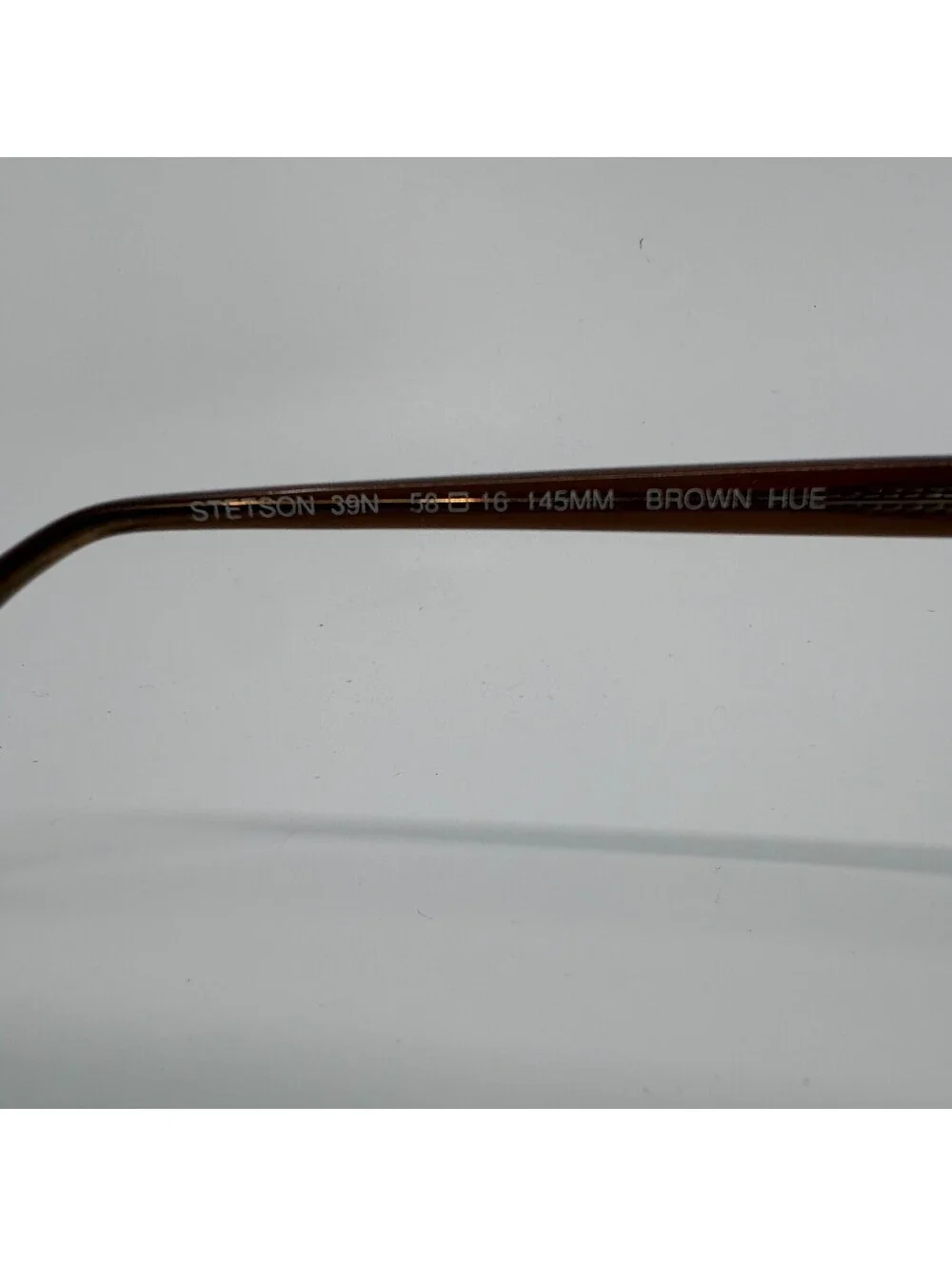 Stetson 39N Brown Hue Eyeglasses Frame Only 58-16 145mm China Vintage